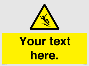 Custom Slippery Stairs Sign